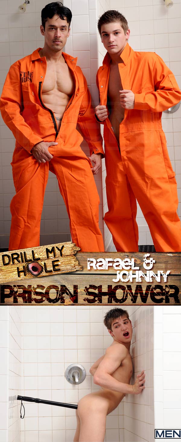Prison Shower (Rafael Alencar & Johnny Rapid) at Drill My Hole