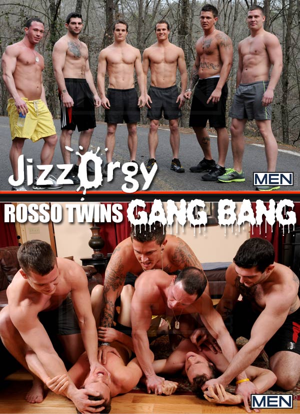 Rosso Twins, Tony Paradise, Sebastian Young, Hayden Richards at JizzOrgy