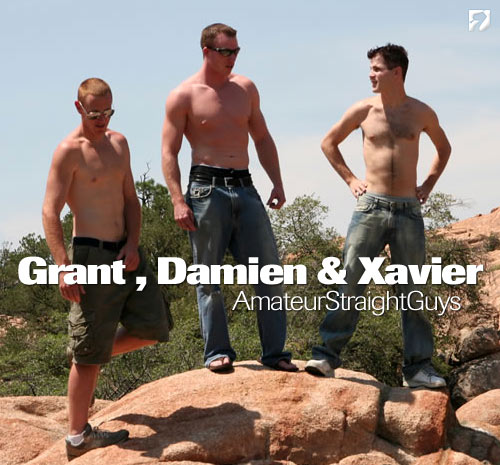 Grant, Damien & Xavier at Amateur Straight Guys