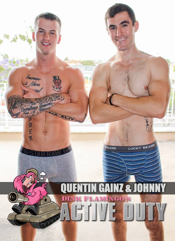 Quentin Gainz & Johnny (Bareback Flip-Fuck) at ActiveDuty