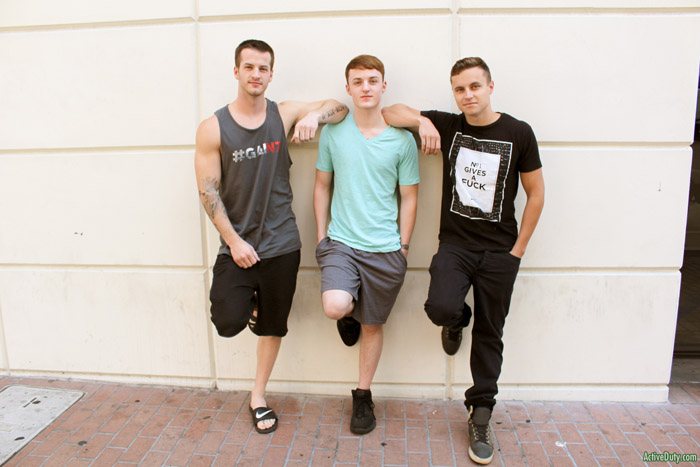 Dominic, Sawyer & Quentin Gainz (Bareback) at ActiveDuty