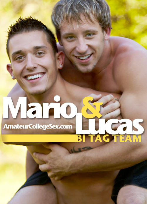 Mario & Lucas' Bi Tag Team at AmateurCollegeSex