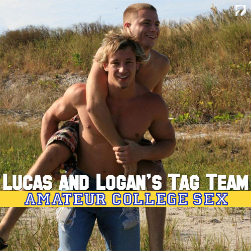 Lucas & Logan's Tag Team at AmateurCollegeSex