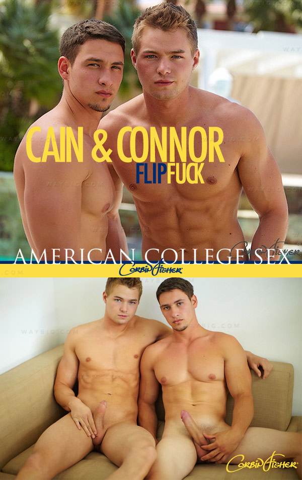 Cain & Connor's Flip-Fuck (Bareback) at American College Sex