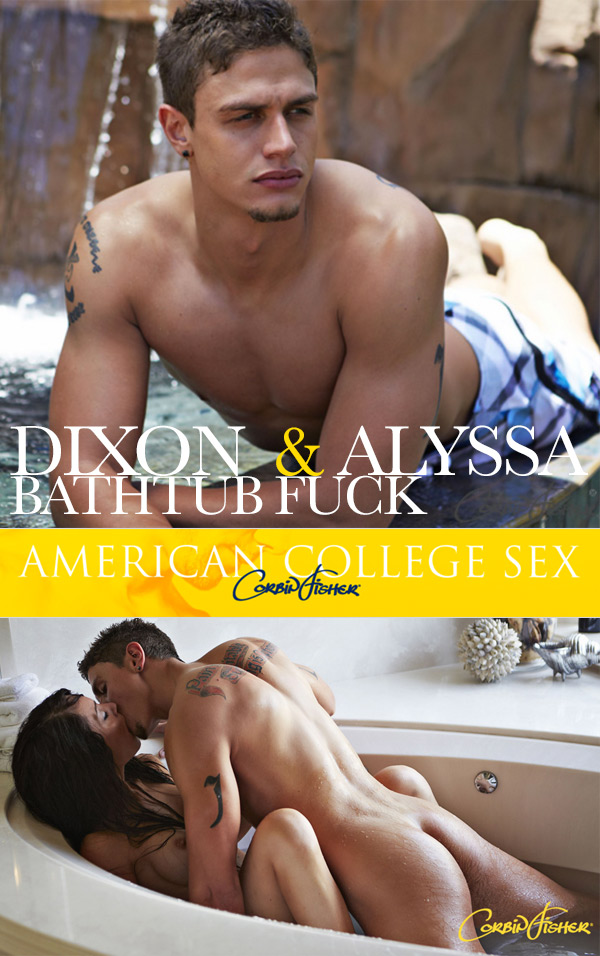 Dixon & Alyssa's Bathtub Fuck at American College Sex