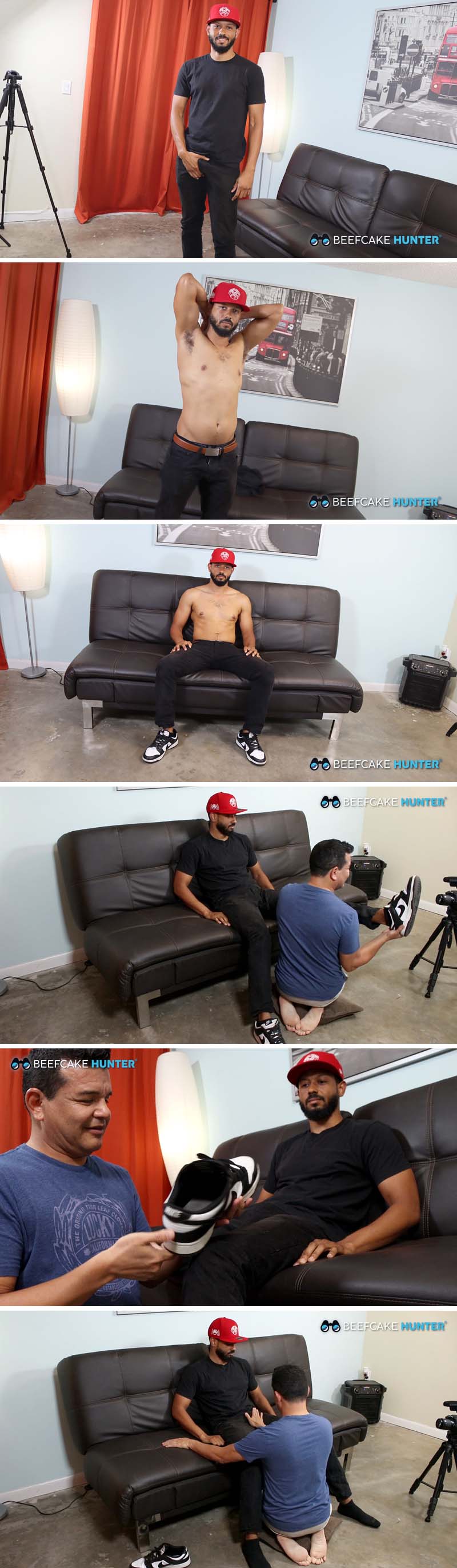 Worshiping Andre's Big Caribbean Cock [with Vic] at Beefcake Hunter