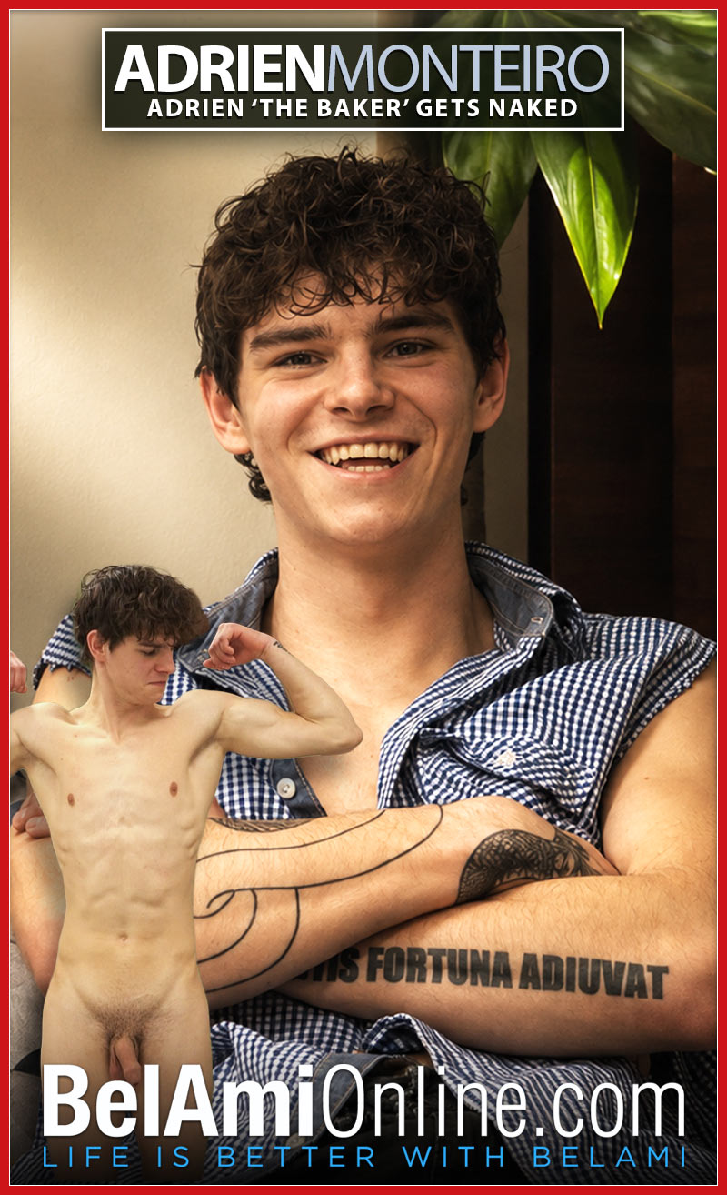 Adrien Monteiro the Sexy Apprentice Baker Debuts at BelAmiOnline