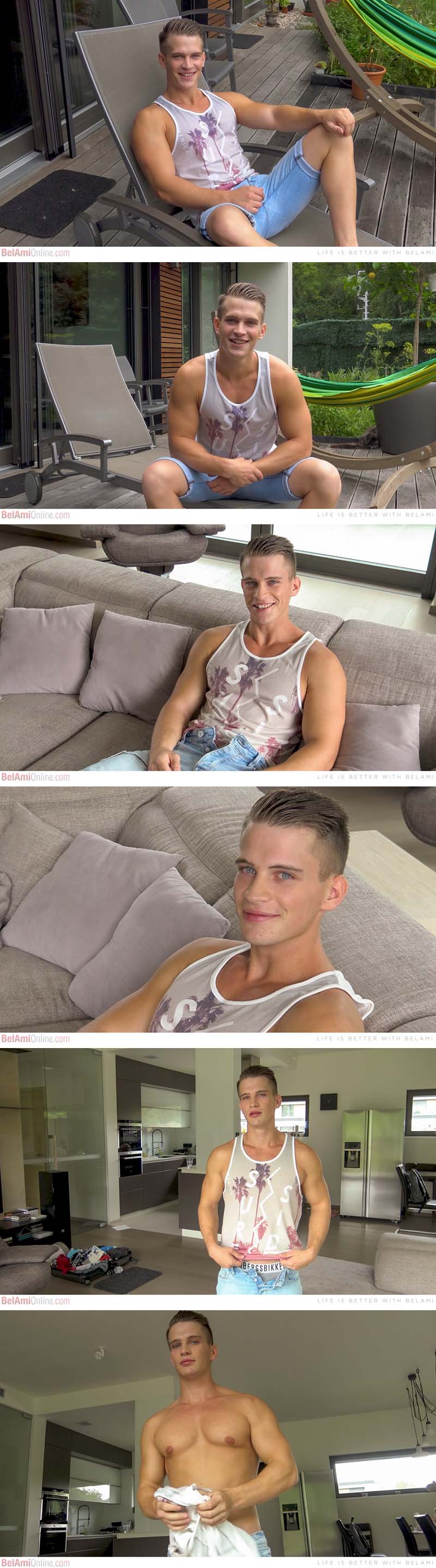 Johnny McLeod's First Time on the Casting Couch at BelAmiOnline