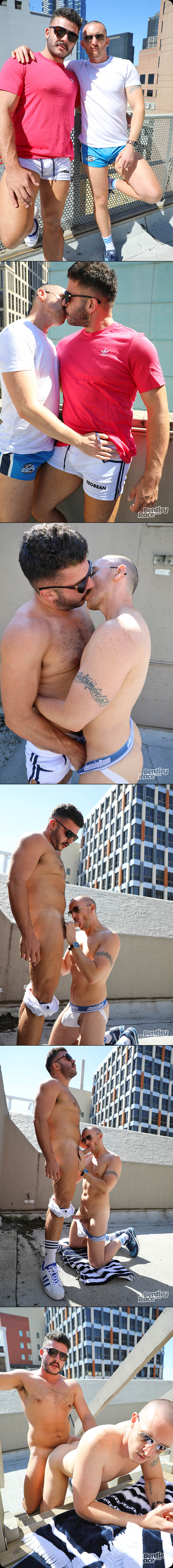 Sexy Mates Zak Bray and Dylan Anderson Getting Naked on the Roof at Bentley Race