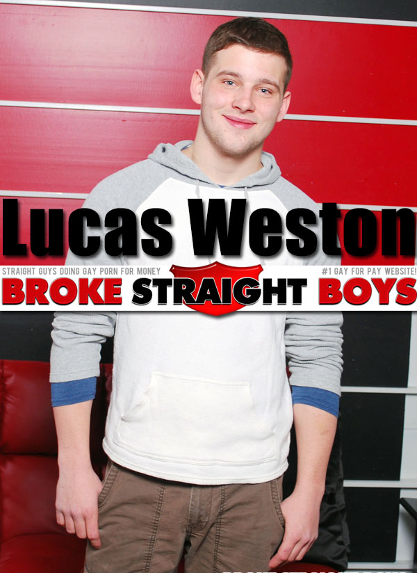 Lucas Weston (Shows Off) at Broke Straight Boys