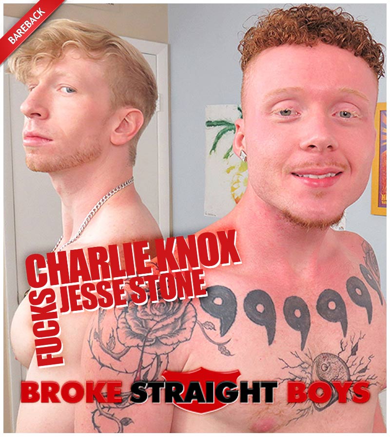 Charlie Knox Pounds Jesse Stones's Hole at Broke Straight Boys!
