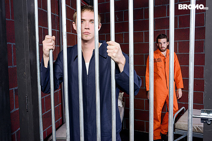 Barebacked in Prison (Zane Anders & Rocko South Flip-Fuck) (Part 1) at Bromo