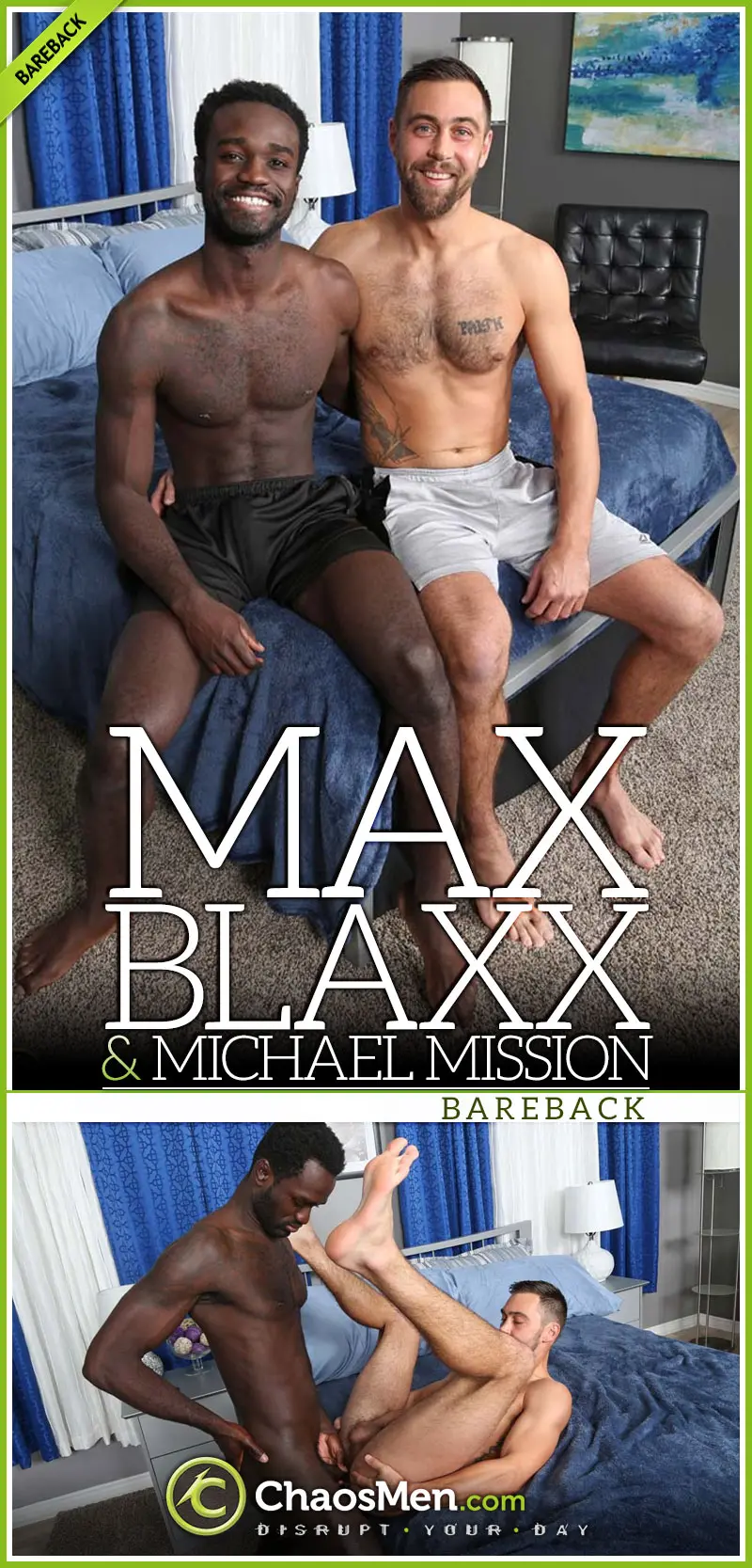 Max Blaxx Fucks Michael Mission at ChaosMen