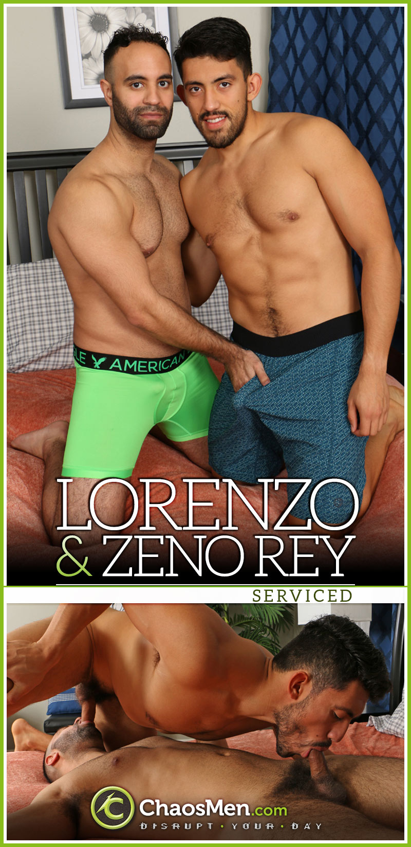 Lorenzo & Zeno Rey 'Serviced' at ChaosMen