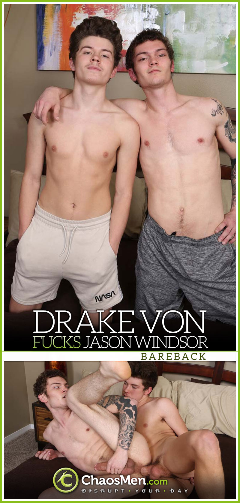 Drake Von (of the Baconator Twins) Fucks Jason Windsor RAW at ChaosMen