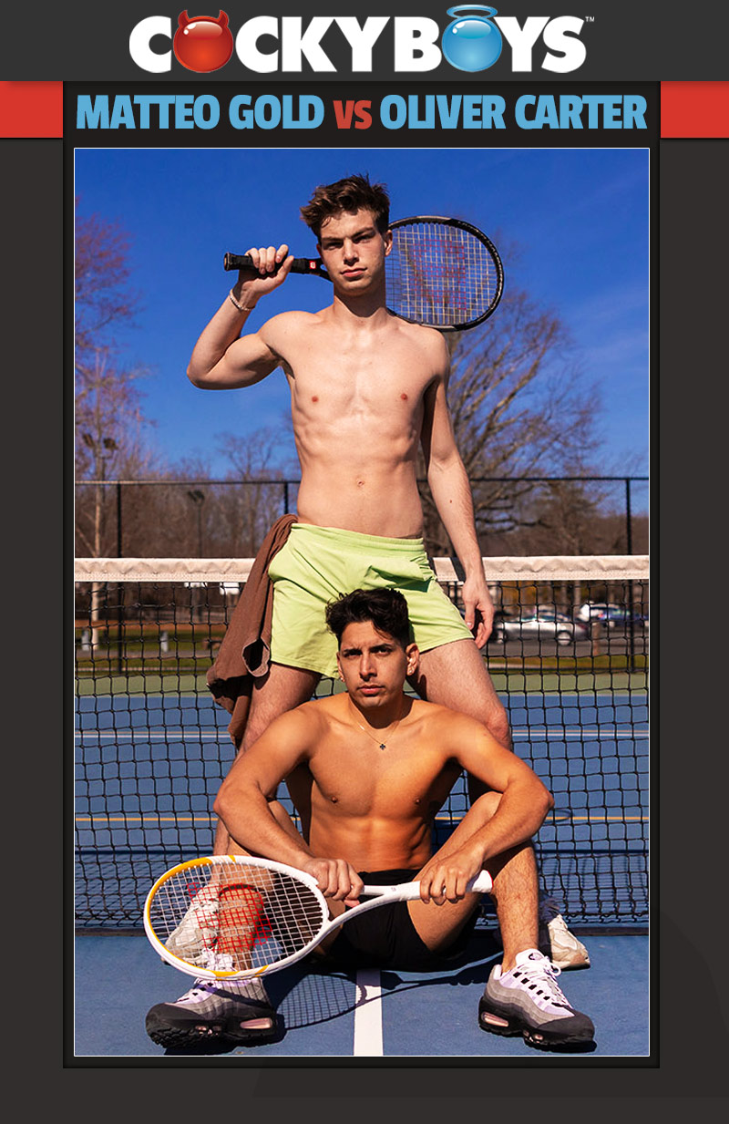 Oliver Carter vs Matteo Gold [Tennis Winner Takes All Showdown] at CockyBoys