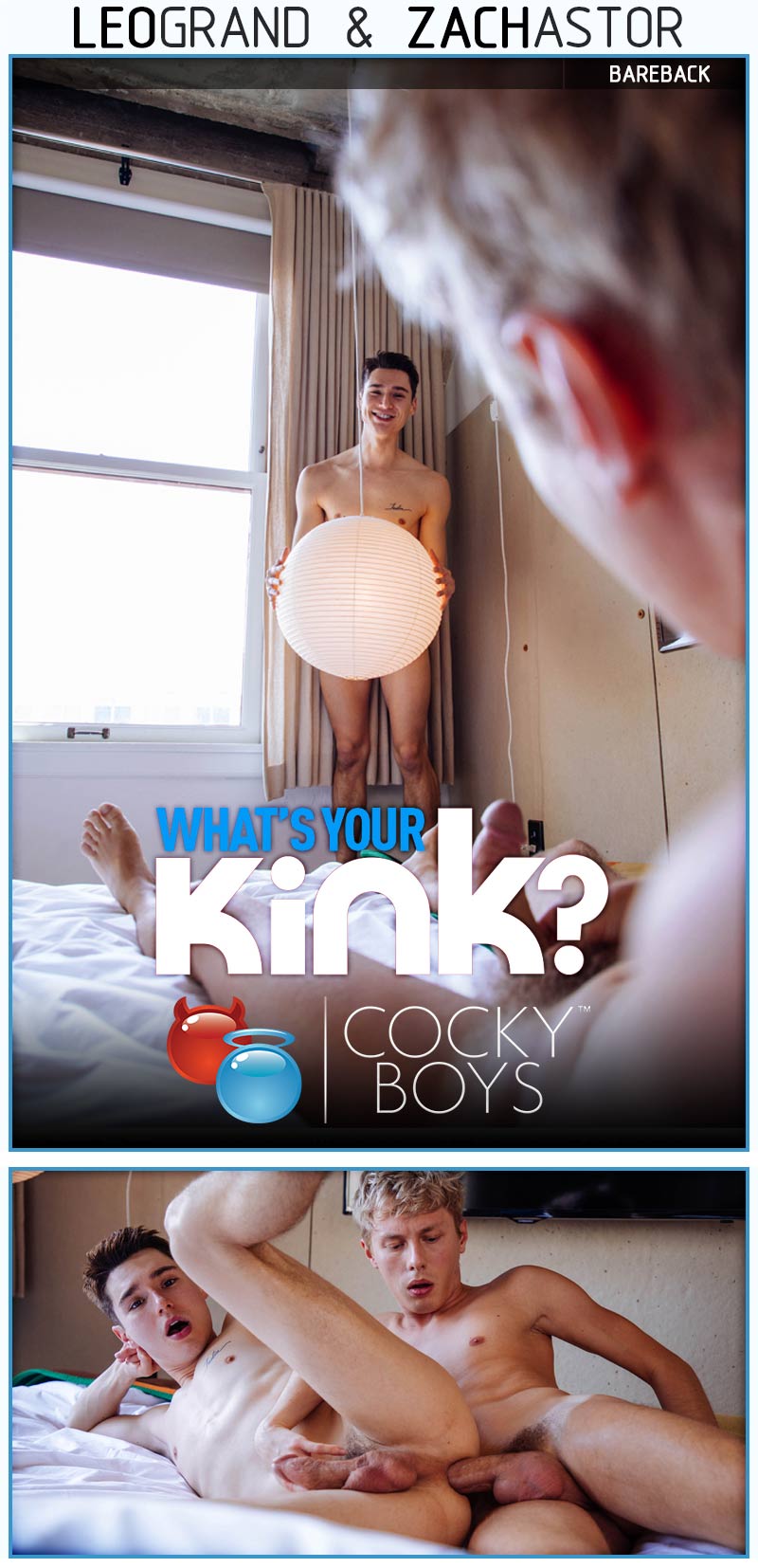 Zach Astor Fucks Leo Grand in 'What's Your Kink?' at CockyBoys