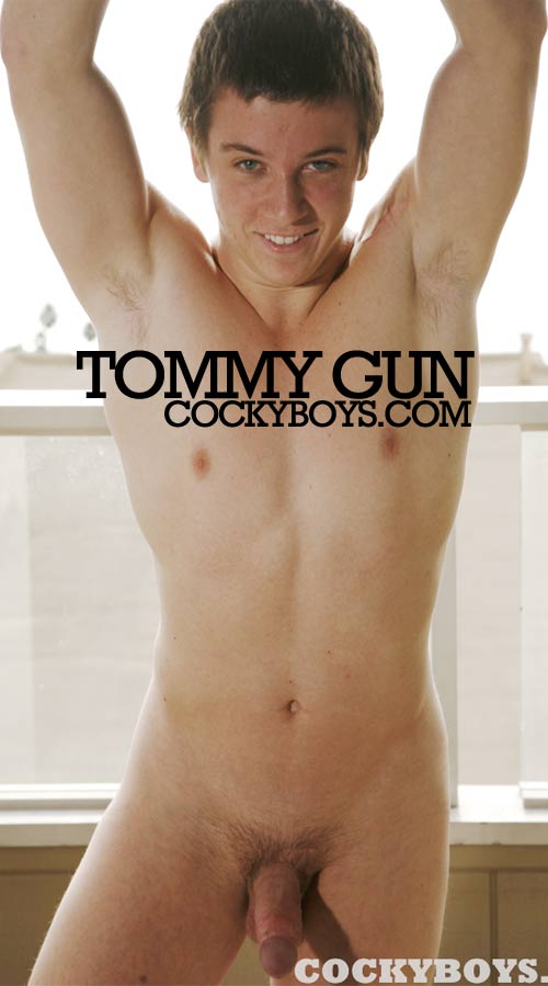 Tommy Gun Jacks Off at CockyBoys.com