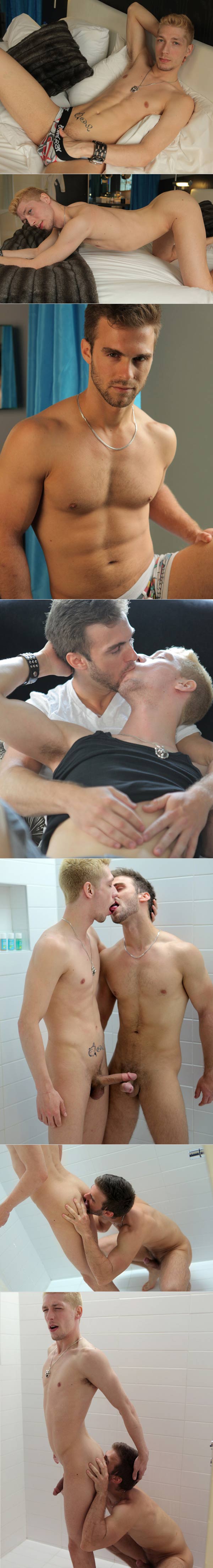 Gabriel Clark Fucks a Double Cumshot Out of Leo at CockyBoys.com