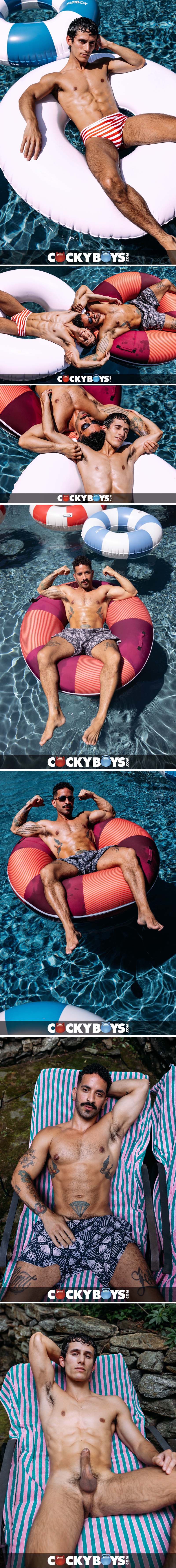 Zavy Blanco Tops Seth Cain in a Passionate Poolside Reunion at CockyBoys