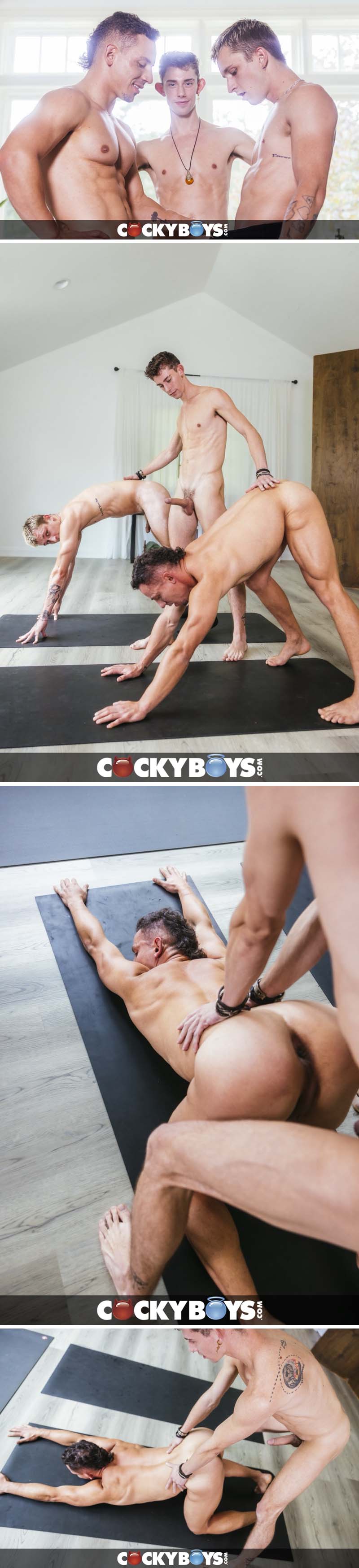 Theo Brady, Steven Angel, and Zane Kazan Get Deep Into Yoga 'Best Worst Dates Ep. 3' CockyBoys