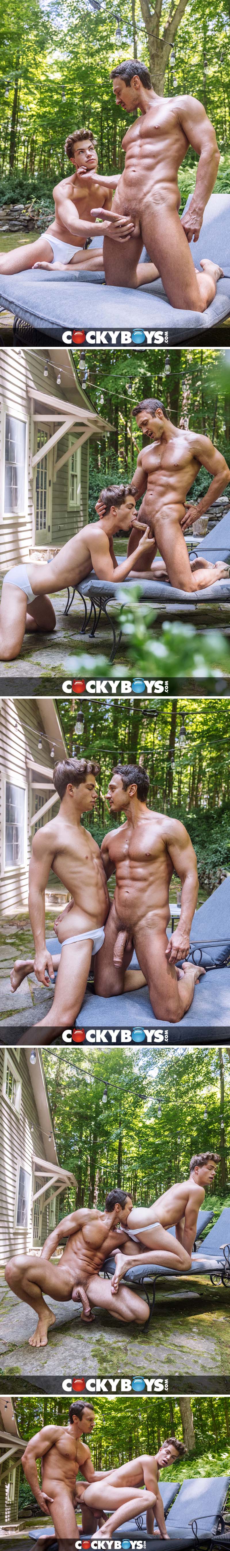 Oliver Carter Bottoms for Alex Kof Outdoors at CockyBoys