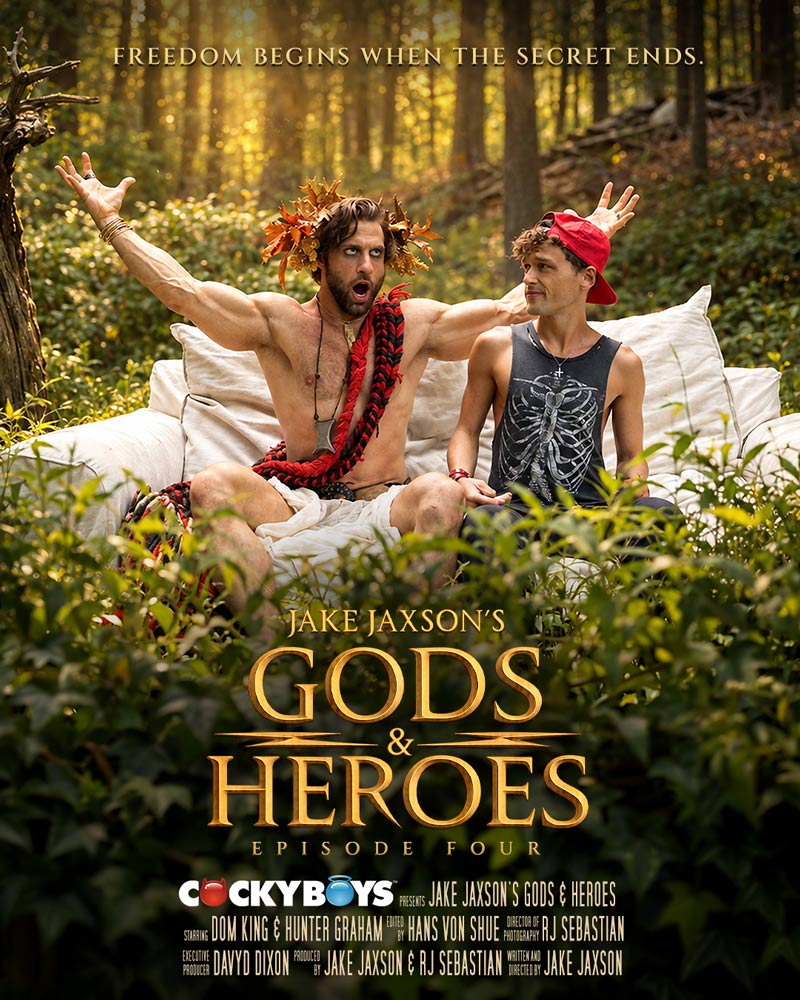 CockyBoys Gods & Heroes Ep. 4 Part 2: Hunter Meets Dom King's Dionysus