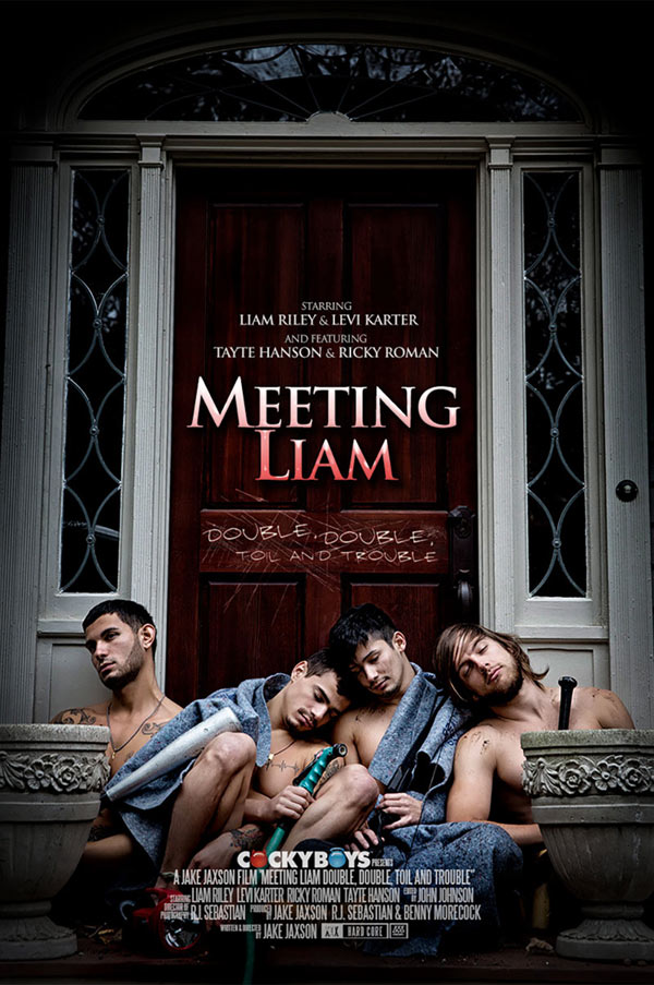 Meeting Liam! (Levi Karter, Liam Riley, Ricky Roman & Tayte Hanson) at CockyBoys.com