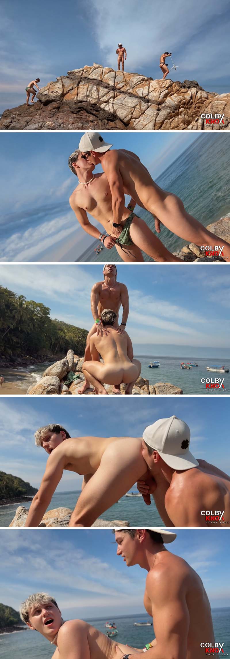 ColbyKnox Puerto Vallarta Group With Max Star, Danny Ice, Mickey Knox and Colby Chambers