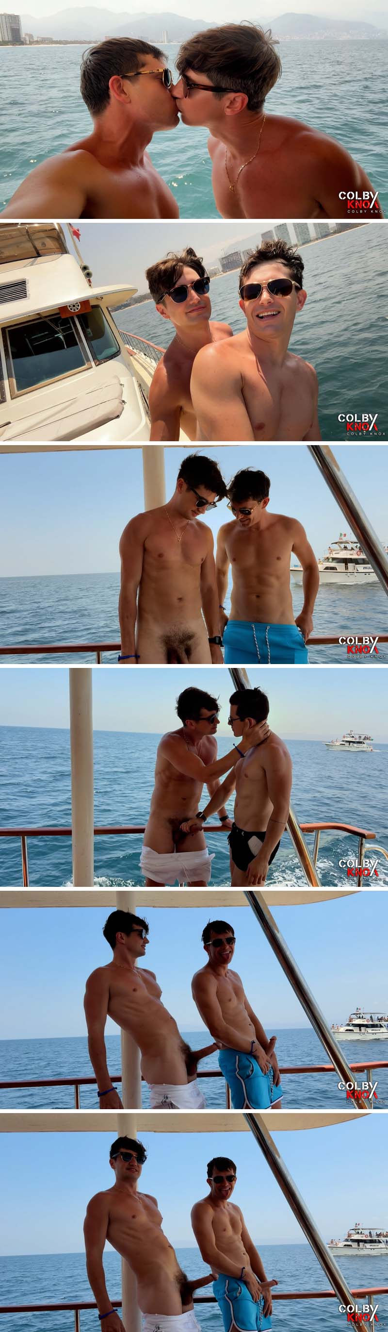 Colby Chambers, Mickey Knox and Alex Gonz Set Sail in 'Below Deck Behavior' at ColbyKnox