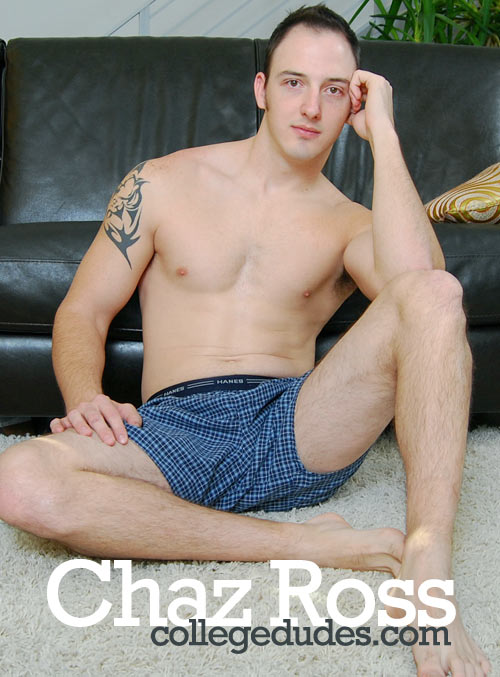 Chaz Ross Busts A Nut at CollegeDudes.com