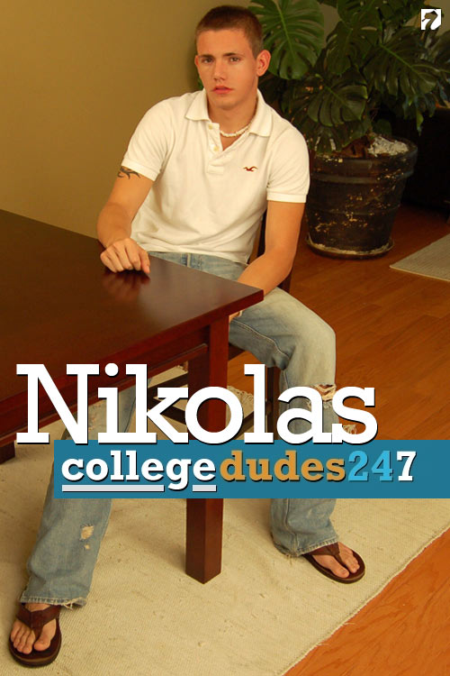 Nikolas Busts A Nut at CollegeDudes247