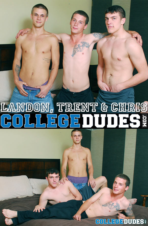 Chris Hewitt, Landon Conway & Trent Ferris (Bareback) at CollegeDudes.com