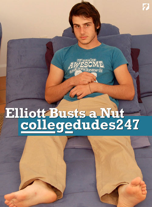 Elliott Busts A Nut at CollegeDudes247