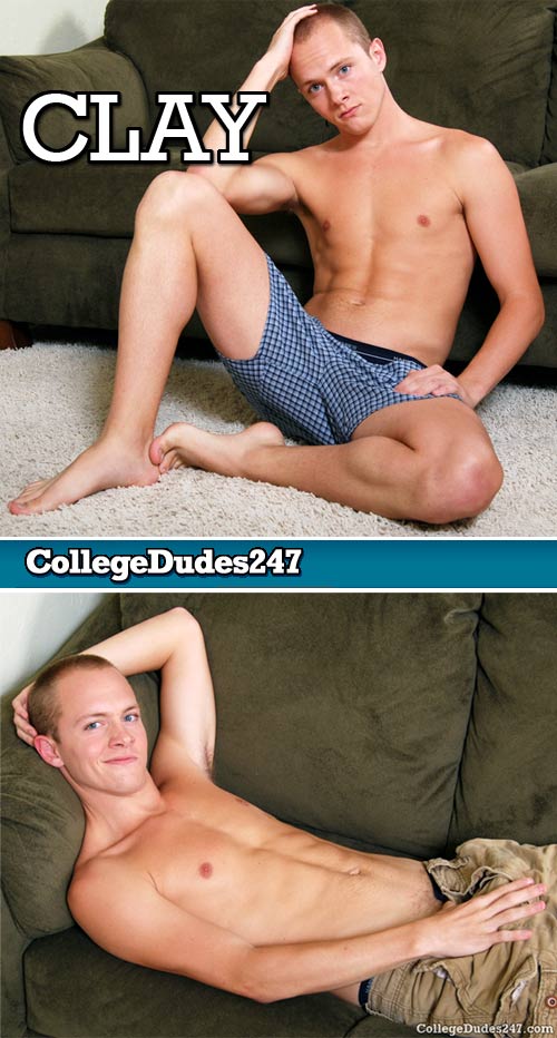 Clay Hansen Busts A Nut at CollegeDudes247