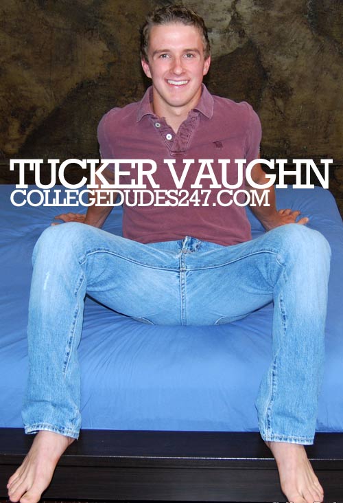 Tucker Vaughn Busts A Nut at CollegeDudes247