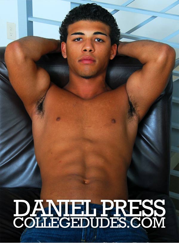 Daniel Press Busts A Nut at CollegeDudes.com