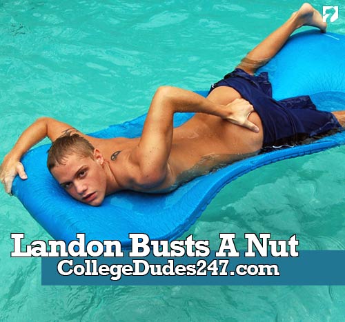 Landon Busts A Nut at CollegeDudes247