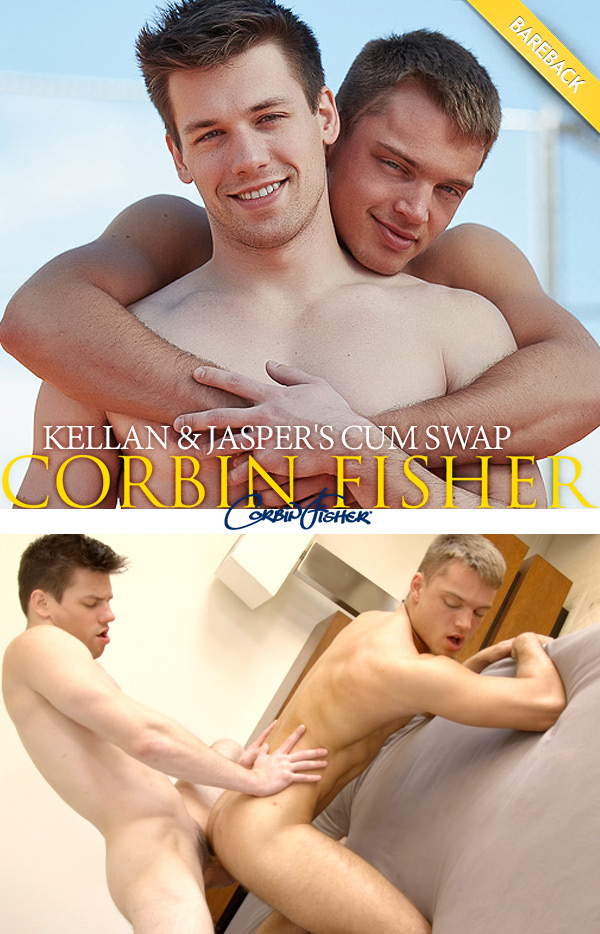 Kellan & Jasper's Bareback Cum Swap at CorbinFisher
