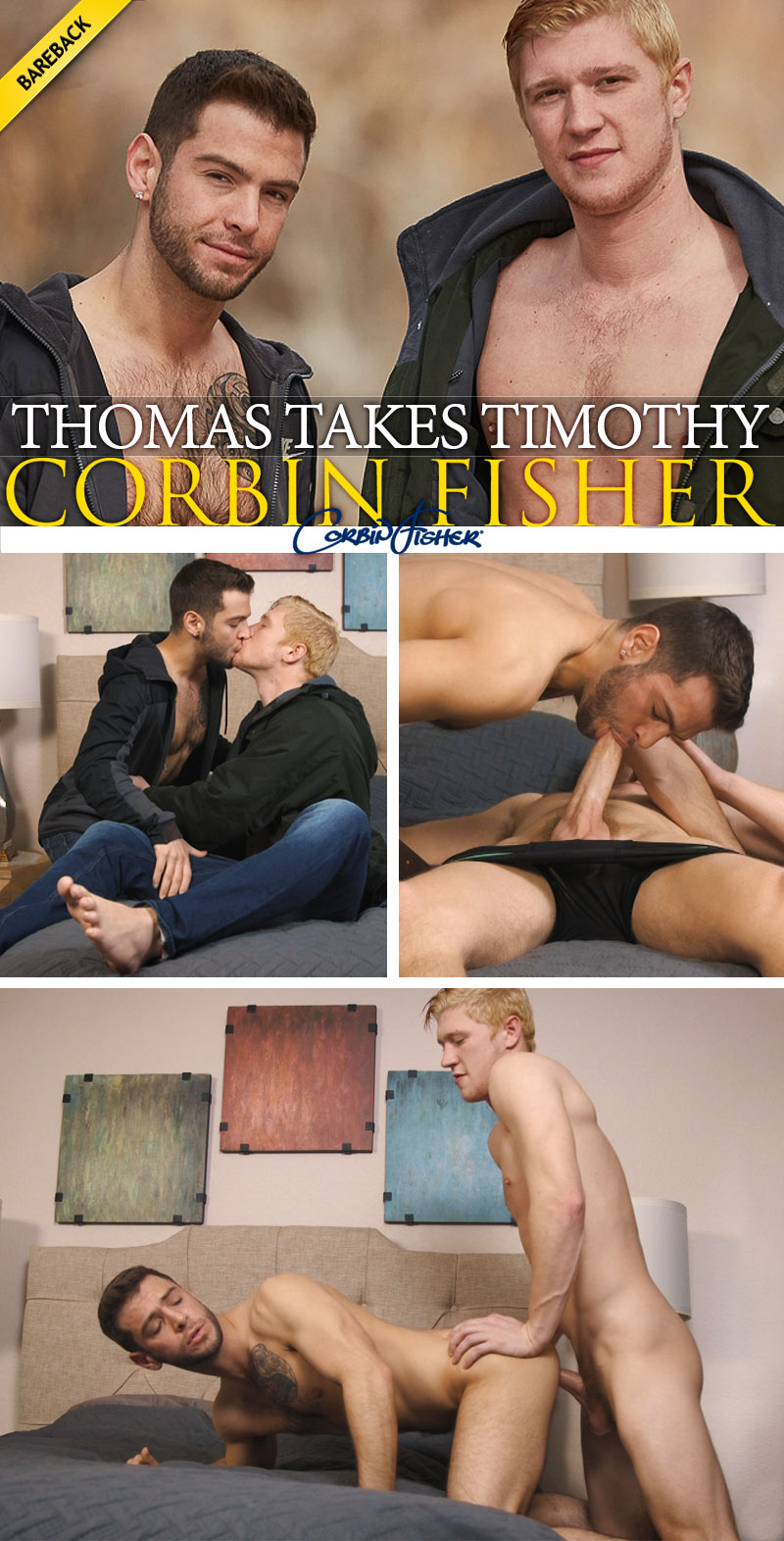 Thomas Takes Timothy (Bareback) at CorbinFisher