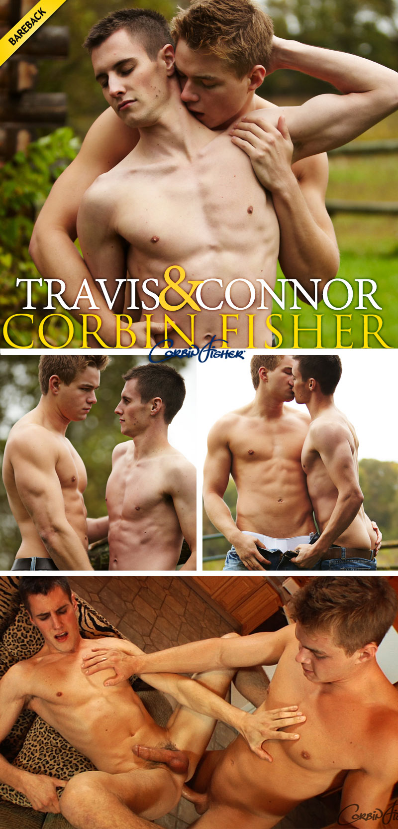 Travis Gets Plowed (By Connor) (Bareback) at CorbinFisher