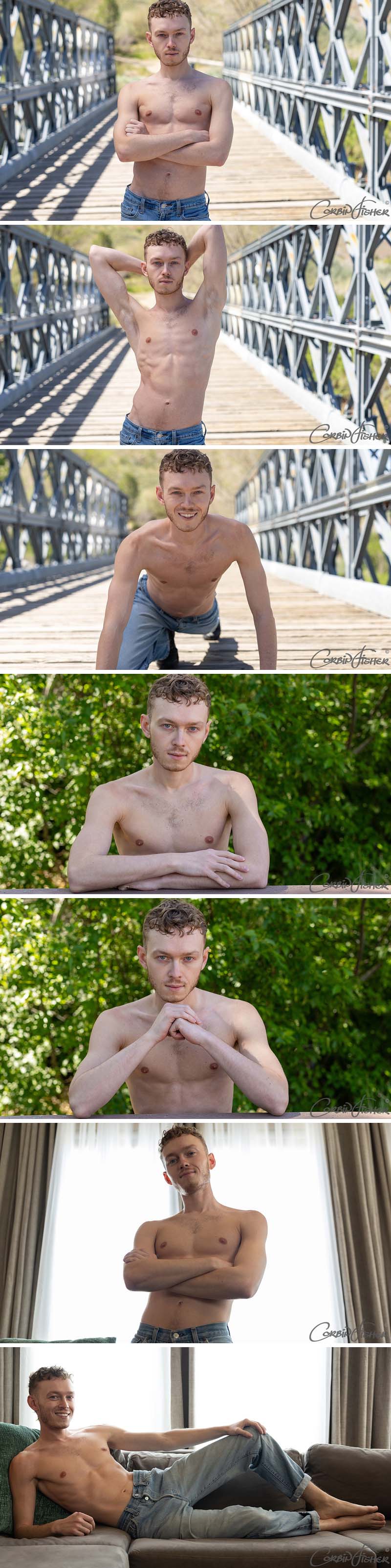 Introducing Justin (Aka Lucky Banks) at Corbin Fisher
