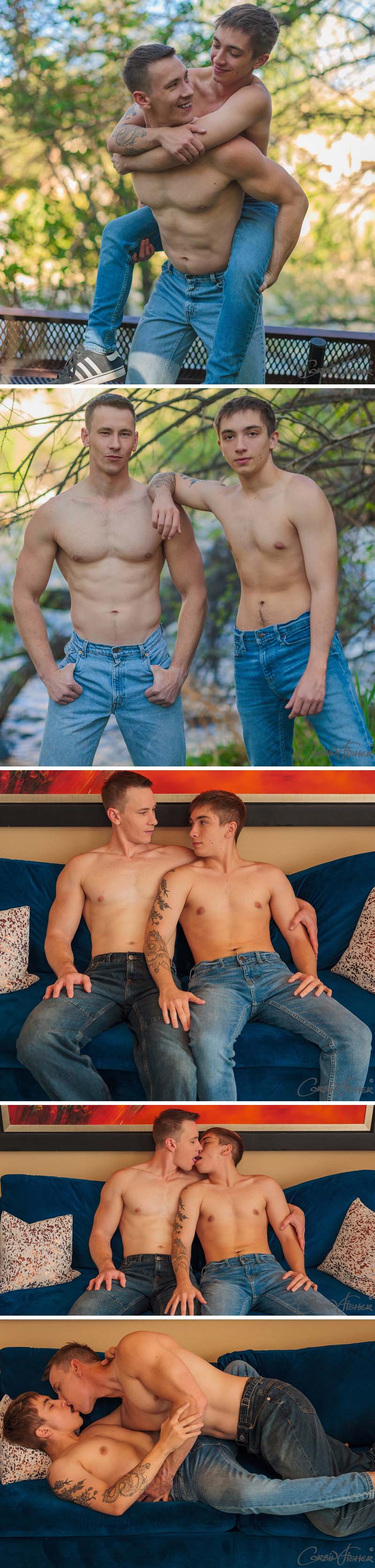 Nate Gets Initiated by Rocky Tate at Corbin Fisher