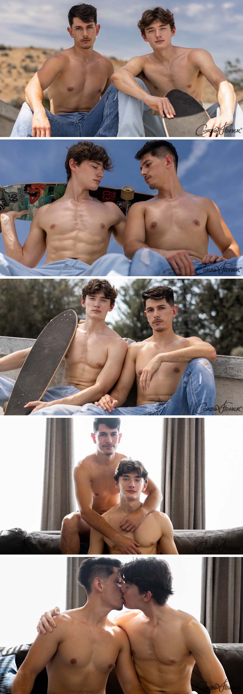 Cooper Hayes Fucks Freshman Zane (aka Midnight Horns) at Corbin Fisher