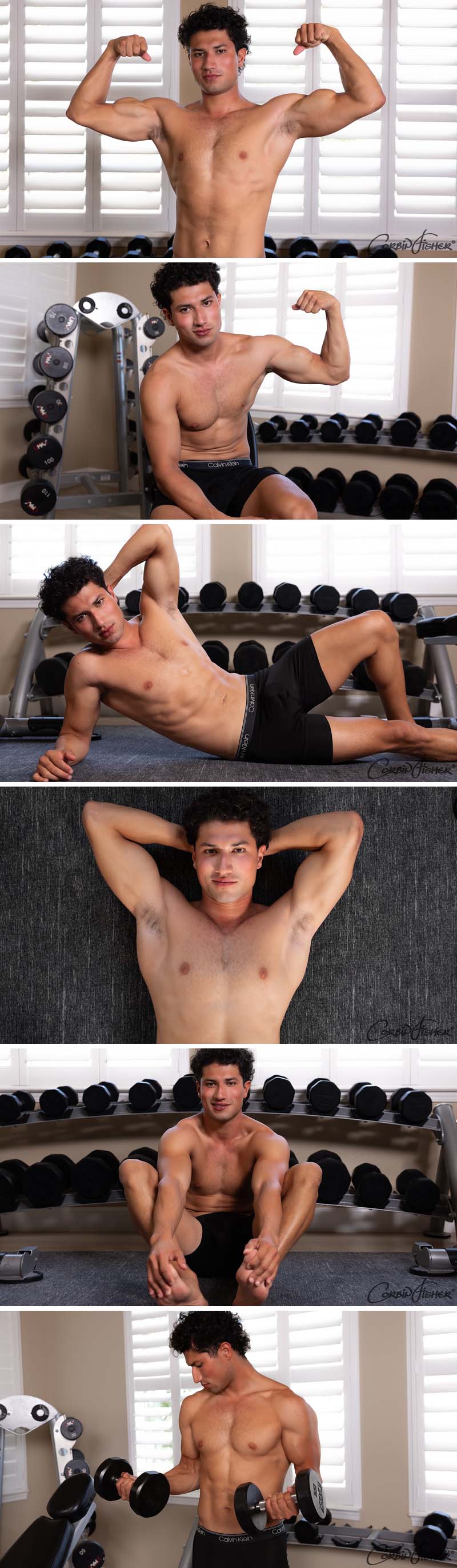 Enzo Works Out at Corbin Fisher