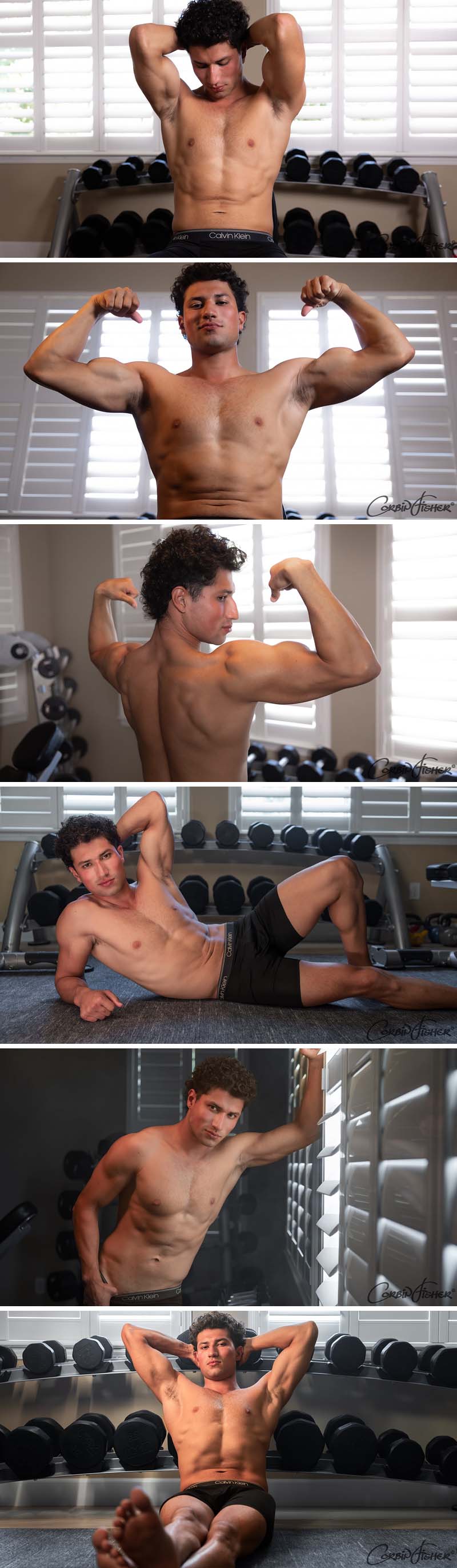 Enzo Works Out at Corbin Fisher