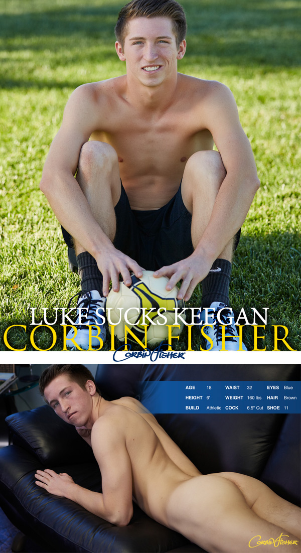 Luke Sucks Newcomer Keegan at CorbinFisher