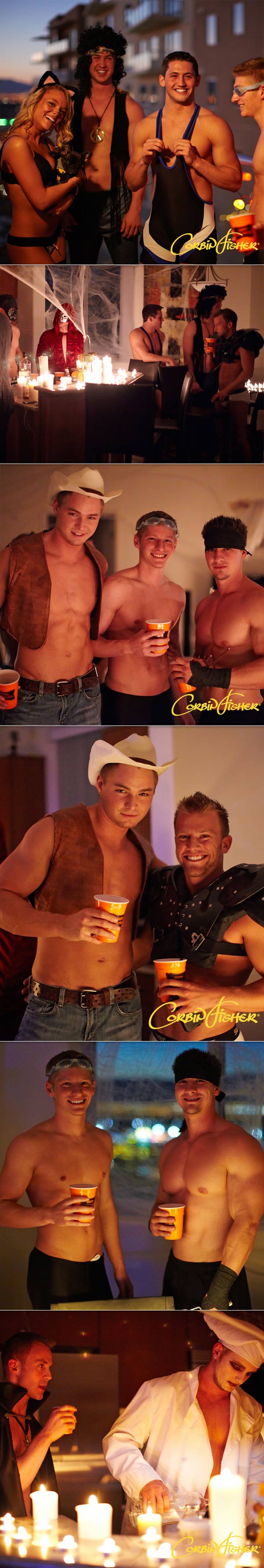 Corbin Fisher's Halloween Bareback Back (Cain, Cameron, Connor & Josh) at CorbinFisher