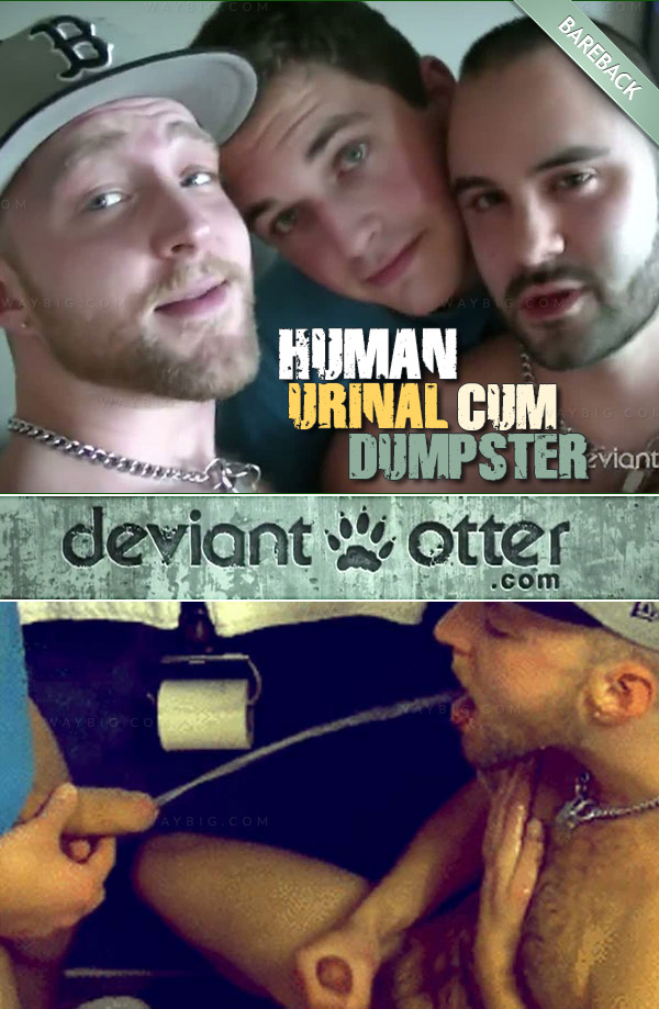 Human Urinal Cum Dumpster (Dom Moretti & Devin Totter) at DeviantOtter