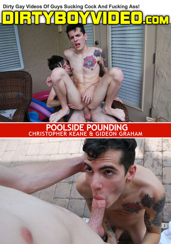 Poolside Pounding (Christopher Keane Fucks Gideon Graham) at Dirty Boy Video